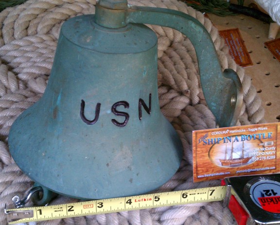 US Navy Anchor or Foredeck Bell with Two Mounting Options